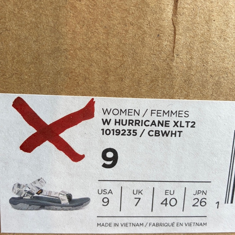 Teva Hurricane XLT2 Chara Bright White Sandals - Picture 7 of 7